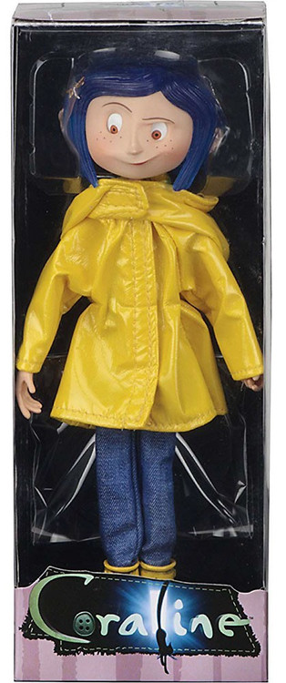 NECA Coraline Coraline 7 Bendable Fashion Doll Raincoat, Re-Issue