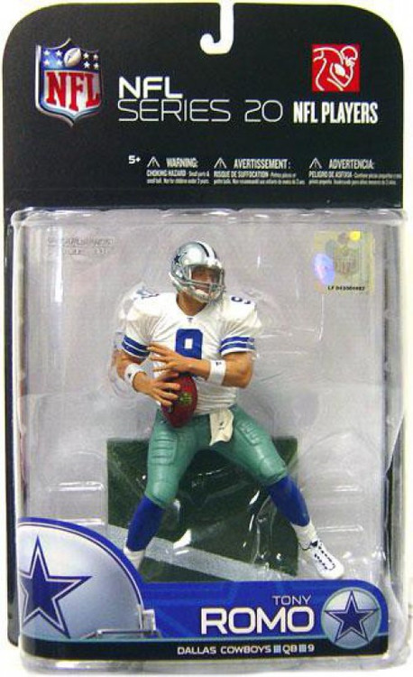 McFarlane Toys NFL Dallas Cowboys Sports Picks Football Series 29 Tony Romo  Action Figure White Jersey - ToyWiz