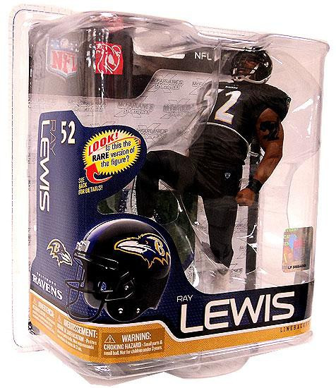 McFarlane Toys NFL Baltimore Ravens Sports Picks Football Series 5 Ray Lewis  Action Figure White Jersey, Yellowed Package - ToyWiz