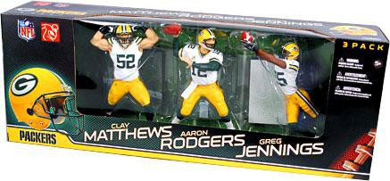 Green Bay Packers Elite Players Aaron Rodgers Action Figure - White Je –  Green Bay Stuff