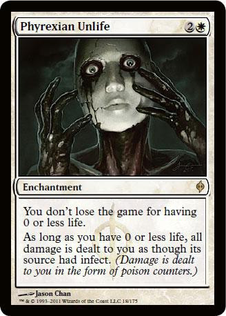 Magic The Gathering New Phyrexia Single Card Rare Phyrexian Unlife