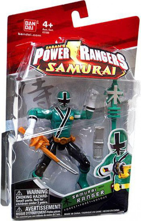 Power Rangers Samurai Samurai Ranger Forest 4 Action Figure Bandai