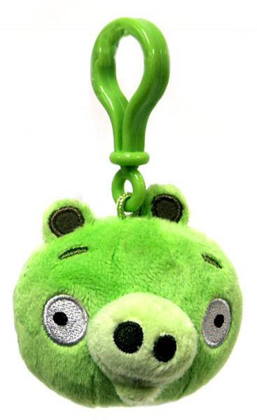 Angry Birds Neutral Pig 3 Plush Backpack Clip Commonwealth Toys