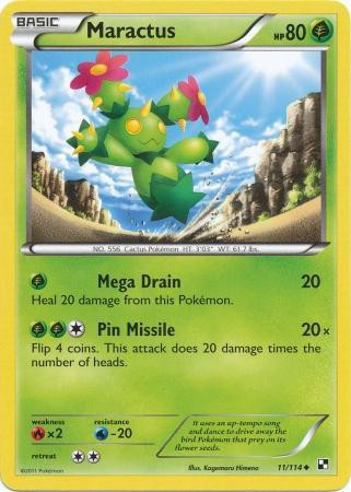 pokemon card maractus - Battle Partners - RarityCommon Hit Points100 HP Grass Lively Needles (20+) If this Pokmon was healed during this turn PSA 10 Maractus #101 Battle