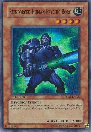 human yugioh cards Humanoid Slime - SBC1-ENH03 - Common Reinforced Human Psychic Borg |