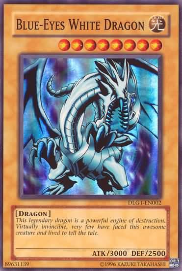 yugioh cards blue eyes white dragon value YuGiOh Dark Legends Single Card Super Rare Blue-Eyes White Dragon  DLG1-EN002