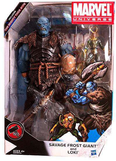 Marvel Universe Savage Frost Giant and Loki Exclusive 12 Action