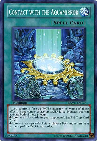 YuGiOh YuGiOh 5Ds Extreme Victory Single Card Common Contact with the Aquamirror EXVC-EN059 - ToyWiz YuGiOh YuGiOh 5Ds Extreme Victory Single Card Common Contact with the Aquamirror EXVC-EN059 - ToyWiz
