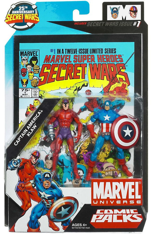 Marvel Universe Secret Wars Comic Packs Captain America Klaw