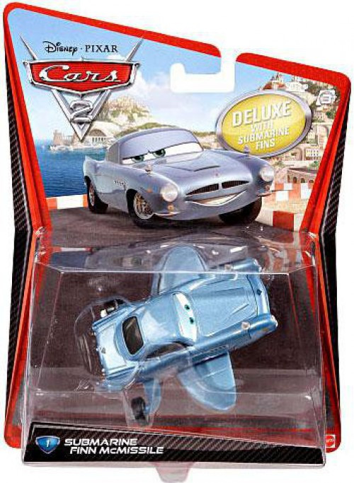 Disney Pixar Cars Cars 2 Deluxe Oversized Submarine Finn McMissile 155 ...