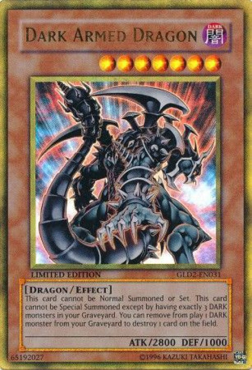 YuGiOh Gold Series 2 2009 Dark Armed Dragon GLD2-EN031