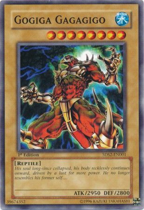 YuGiOh 2009 Starter Deck Single Card Common Gogiga Gagagigo 5DS2-EN001 - ToyWiz YuGiOh 2009 Starter Deck Single Card Common Gogiga Gagagigo 5DS2-EN001 - ToyWiz