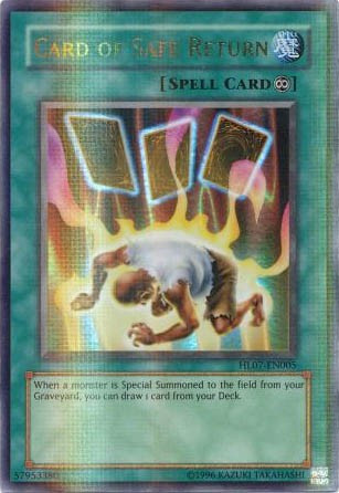 YuGiOh Hobby League Single Card Parallel Rare Card of Safe Return  HL07-EN005 - ToyWiz