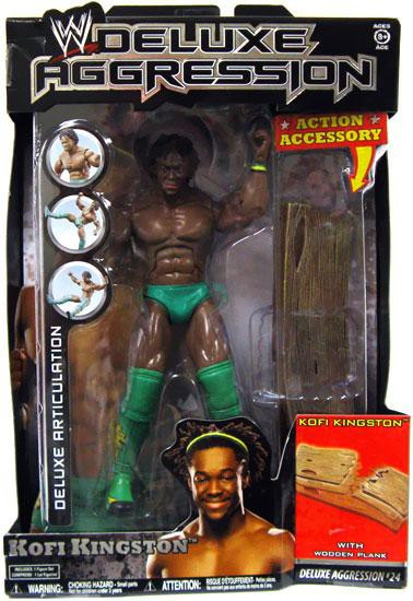 WWE Wrestling Deluxe Aggression Series 24 Kofi Kingston Action