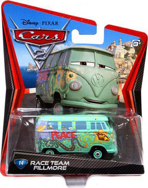 Disney Pixar Cars Cars 2 Main Series Race Team Fillmore 155 Diecast Car