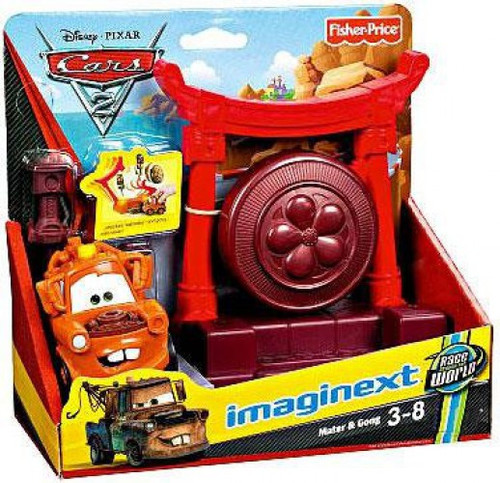 Fisher Price Disney / Pixar Cars Imaginext Cars 2 Mater & Gong Exclusive  Playset