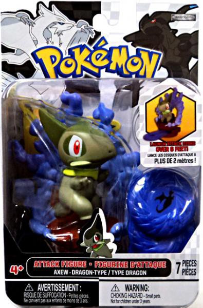 Pokemon Black White Series 2 Attack Axew Figure Jakks Pacific - ToyWiz