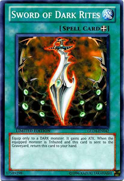 YuGiOh Gold Series 4 2011 Single Card Common Sword of Dark Rites