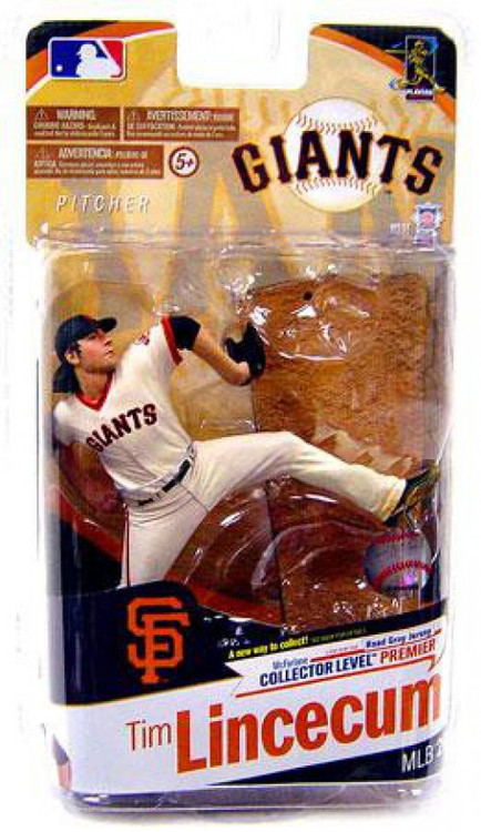 McFarlane, Toys, Mcfarlane Mlb 26 Tim Lincecum Collector Level Grey  Jersey Variant Figure