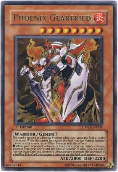 yugioh phoenix gearfried deck YuGiOh YuGiOh 5D's Structure Deck: Warriors' Strike Ultra Rare Phoenix Gearfried SDWS-EN001