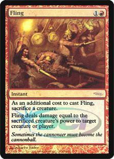 fling mtg card Magic The Gathering Wizards Play Network Single Promo FOIL Ask a Magic Judge —