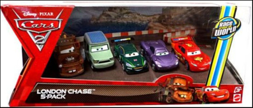 Disney Pixar Cars Cars 2 Multi-Packs London Chase Exclusive 155