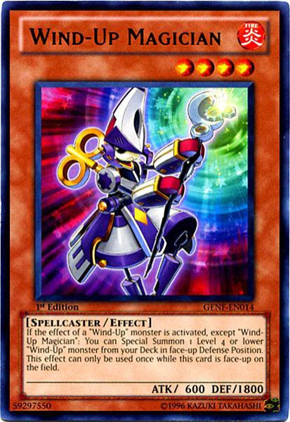 yugioh wind cards YU-GI-OH! - Legendary Wind-Up Key (GENF-EN053) - Generation Force - 1st Edition up on the field. YuGiOh Trading Card Game Generation