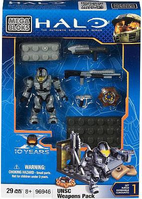 Mega Bloks Halo The Authentic Collectors Series UNSC Weapons Pack