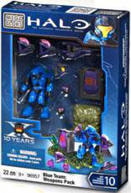 Mega Bloks Halo The Authentic Collectors Series Blue Team Weapons