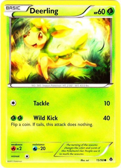 deerling pokemon card AR 073/071 Wild Force and Cyber Judge holofoil pattern or surface detail) Deerling Cards | Dex -