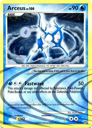 pokemon arceus card