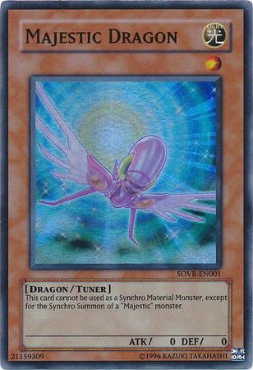 YuGiOh Stardust Overdrive Single Card Super Rare Majestic Dragon SOVR