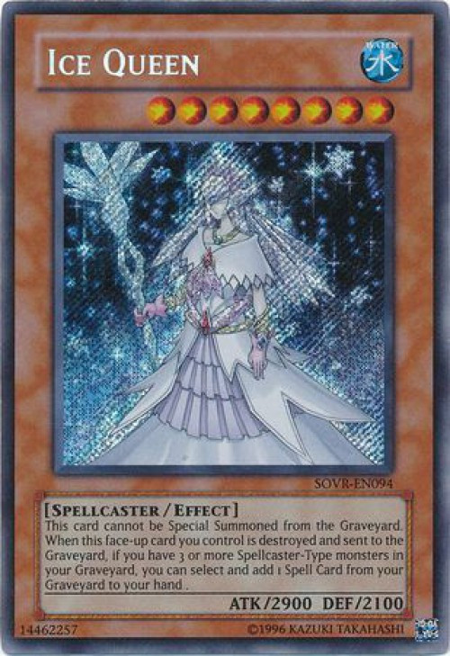 YuGiOh Stardust Overdrive Single Card Secret Rare Ice Queen SOVR