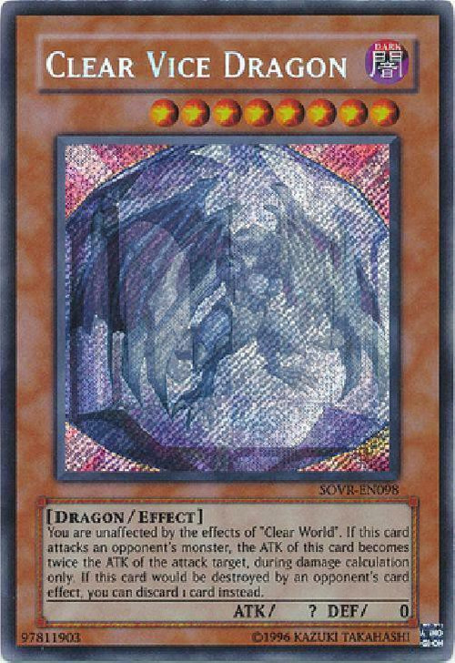 YuGiOh Stardust Overdrive Single Card Secret Rare Clear Vice