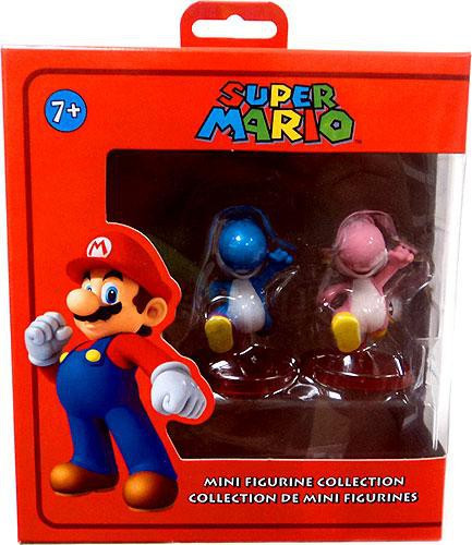 Super Mario Blue Yoshi Pink Yoshi Mini Figure 2-Pack Global