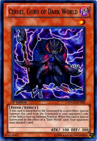 YuGiOh YuGiOh 5Ds Structure Deck Gates of the Underworld Single Card Super Rare Celri, Guru of Dark World SDGU-EN003 - ToyWiz YuGiOh YuGiOh 5Ds Structure Deck Gates of the Underworld Single Card Super Rare Celri, Guru of Dark World SDGU-EN003 - ToyWiz