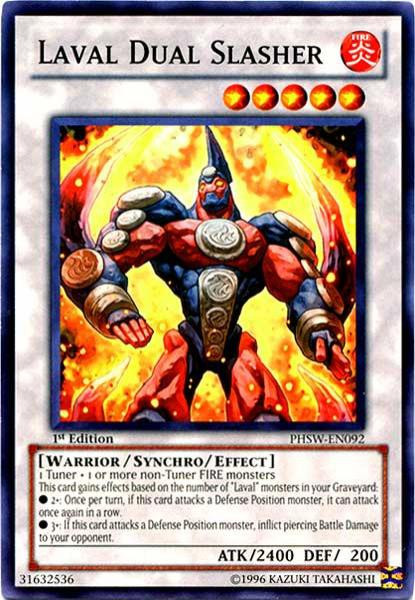 laval yugioh cards YuGiOh Trading Card Game Photon Shockwave Single Card Common Laval Dual  Slasher PHSW-EN092