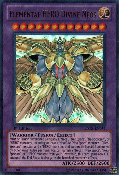 YuGiOh GX Trading Card Game Legendary Collection 2 Single Card Ultra Rare  Elemental HERO Divine Neos LCGX-EN077 - ToyWiz