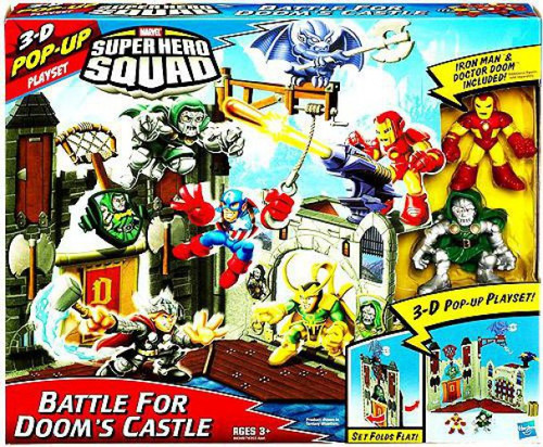 Marvel Super Hero Squad Battle For Dooms Castle Hasbro Toys Toywiz - castle battle roblox