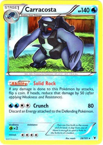 Pokemon Black White Noble Victories Single Card Rare Carracosta 26 Toywiz - pokemon roblox 565