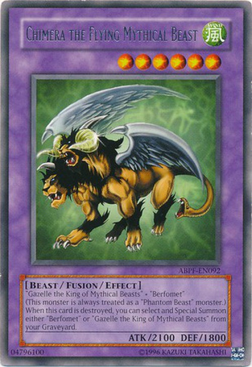 berfomet yugioh card Gazelle Chimera WJ-03 G4-B1 G4-B2 Ultra Promo VG Japanese k806 2100/1800 YuGiOh Trading Card Game Absolute