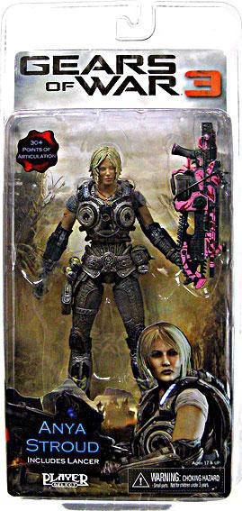 NECA Gears of War 3 Series 1 Anya Stroud Action Figure Pink Lancer