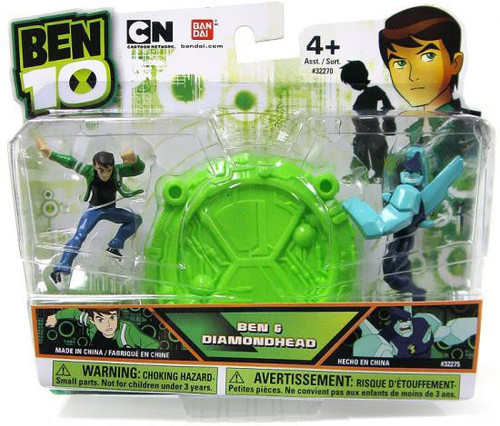 Ben 10 Ben Diamondhead 2.5 Mini Figure 2-Pack Bandai America - ToyWiz