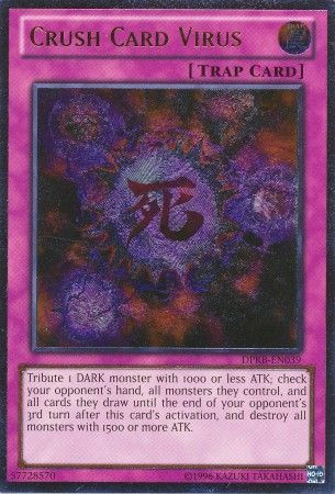 yugioh virus crush card - SR06-EN031 - Common and DestinyIn Yu Secret Rare Crush Card Virus
