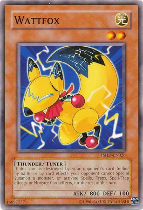 yugioh watt cards Yu-Gi-Oh! - Wattwoodpecker (TSHD-EN027) - The Shining Darkness - Unlimited Edition Yu-Gi-Oh! - Wattkeeper (STBL-EN074) -
