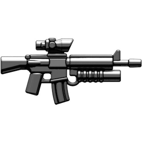 BrickArms Weapons M16-AGL ACOG Scope Grenade Launcher 2.5 Black - ToyWiz