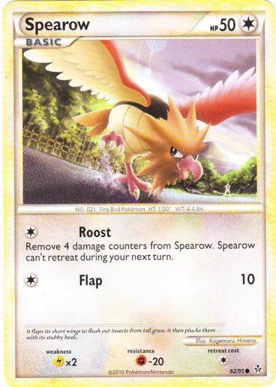 1995 spearow pokemon card Jungle MP, 62/64 Pokemon Card 1st edition: 1995
