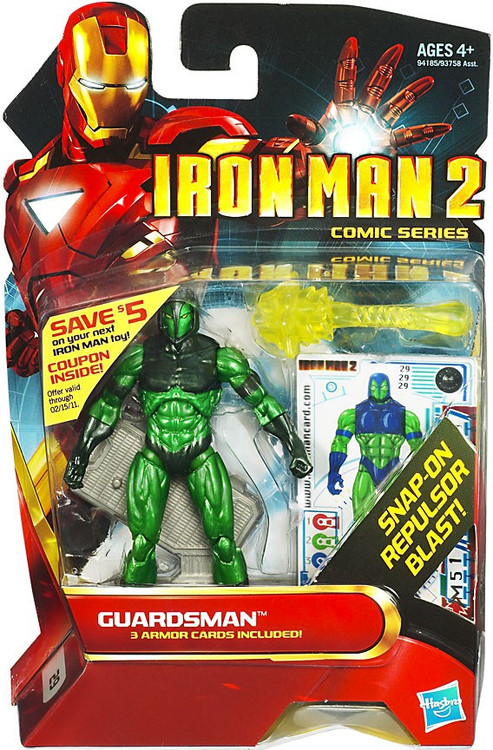 Iron Man 2 Comic Series Guardsman 4 Action Figure 29 Hasbro Toys