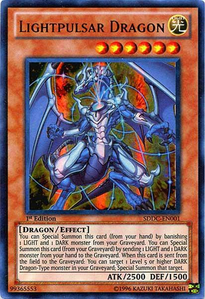 YuGiOh YuGiOh 5Ds Structure Deck Dragons Collide Single Card Ultra Rare Lightpulsar  Dragon SDDC-EN001 - ToyWiz
