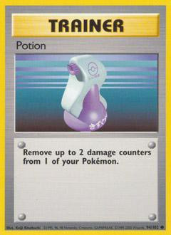 Pokemon Base Set Single Card Common Potion 94 - ToyWiz